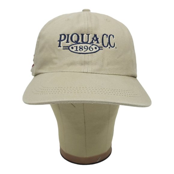 AHead Piqua Country Club Adjustable Cap Golf Trucker Baseball Hat Khaki - Picture 5 of 12